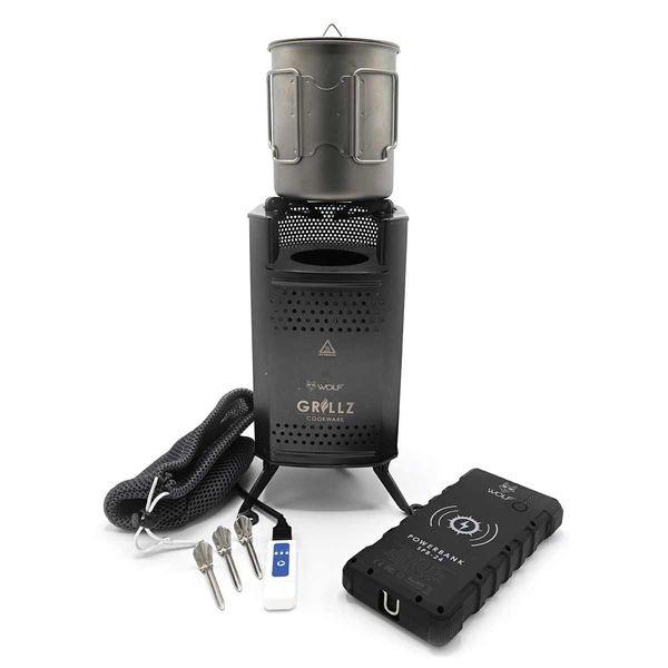 Wolf Outdoors Grillz Biomaster Stove with EVA Storage Case for Camping-Portable Cooking Stoves-Wolf Outdoors- DC Leisure