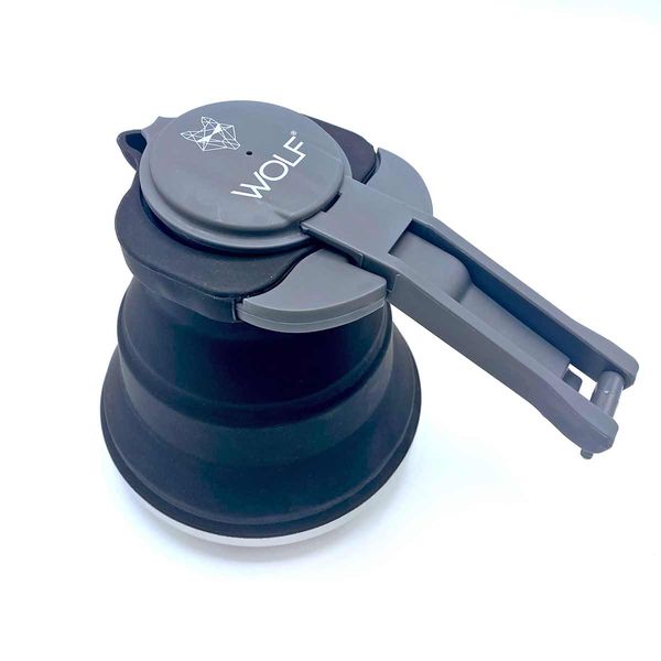 Wolf Outdoors Stainless Steel Base Silicone Collapsible Kettle 1.5L-Camping Kettle-Wolf Outdoors- DC Leisure