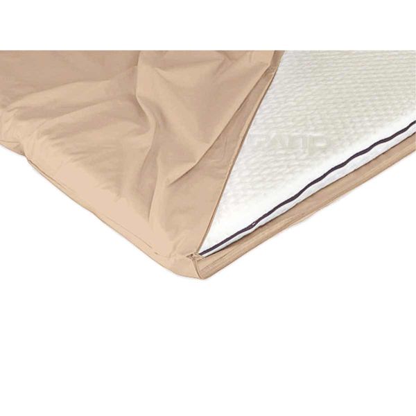 Duvalay Compact Travel Topper Zipped Sheet - Cappuccino