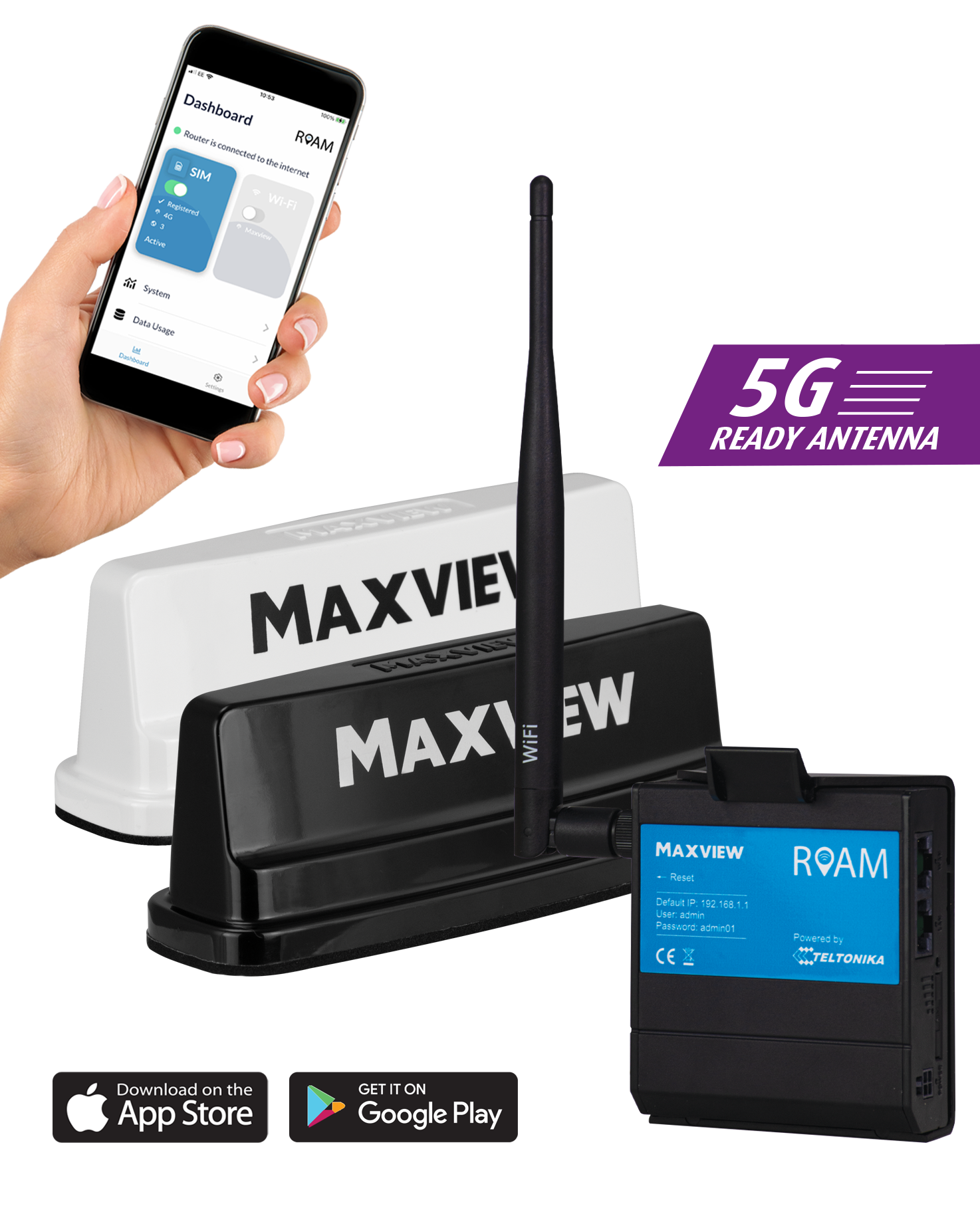 Maxview Roam Campervan Mobile WIFI System