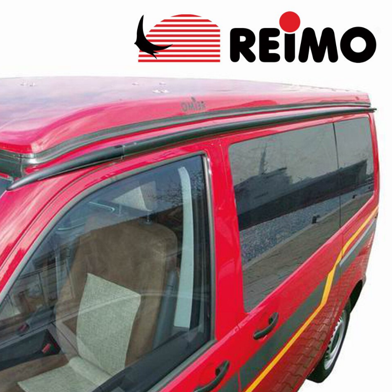 Reimo multi rail channel on passenger side of van with pop top