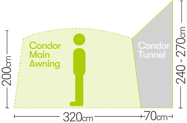 Quest Condor Air 320 Connector Tunnel - High Top