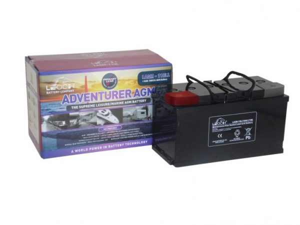 Leoch LAGM-110LL 12v 100Ah AGM Leisure Battery - Fit-and-forget AGM lead-acid battery for leisure use (Low it /Low profile)