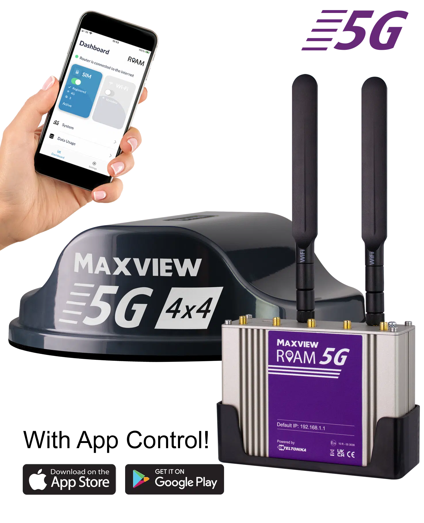 Maxview Roam 5G WiFi System |  Motorhome / Caravan