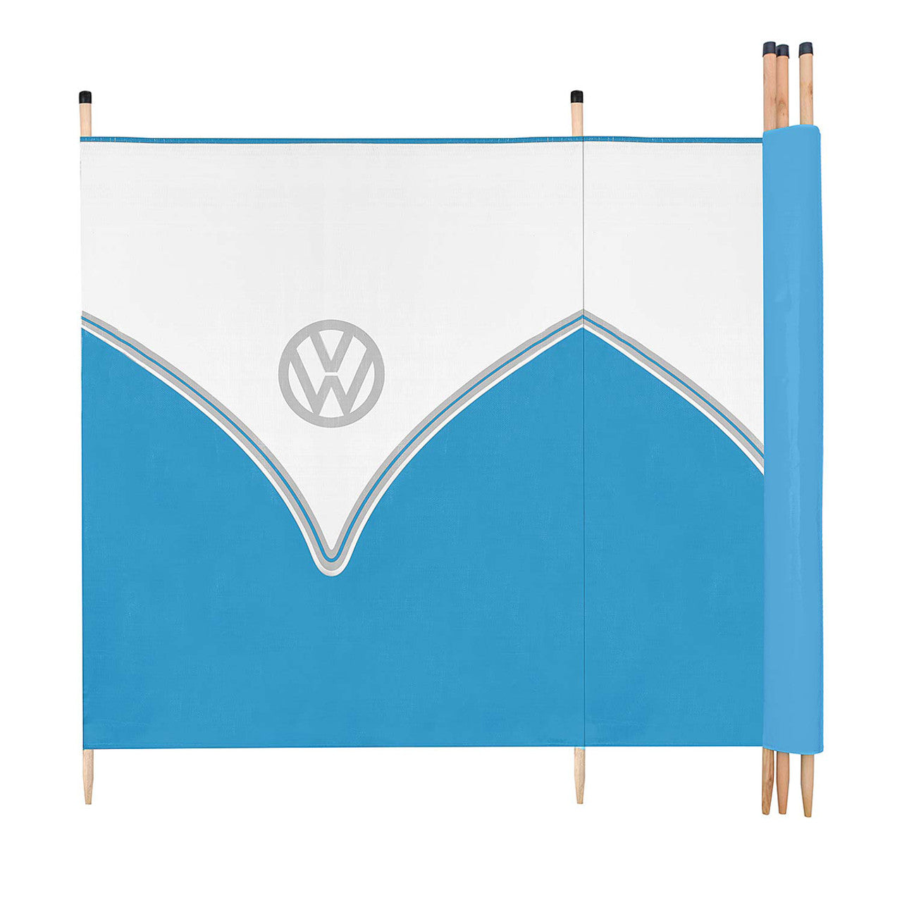 VW 5 POLE TALL WINDBREAK - BLUE